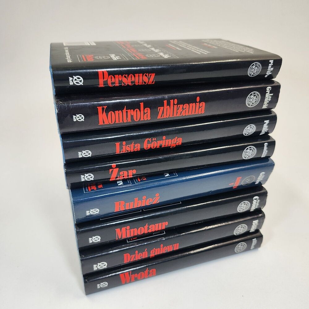 8 Polish Language Thriller Novels Stephen Coontz Larry Bond WEB Griffin Goldman